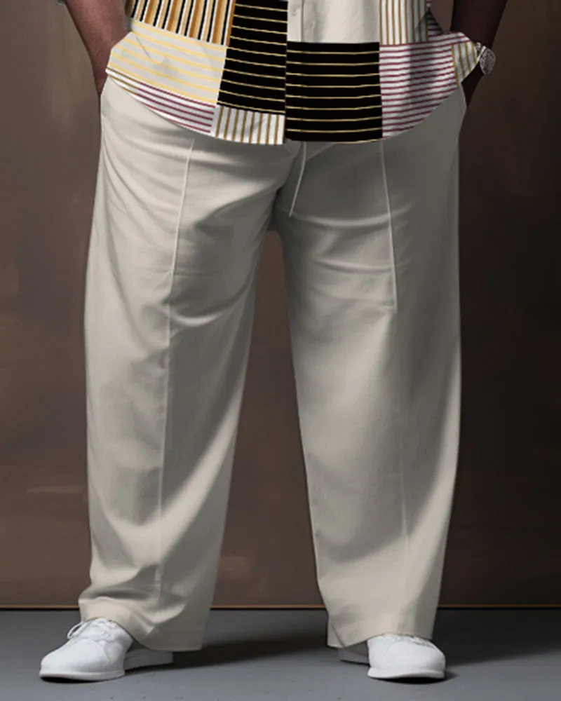 Big Men's Color Block Stitching Gradient Long Sleeve Walking Set sold by Biggmans product image thumbnail 3