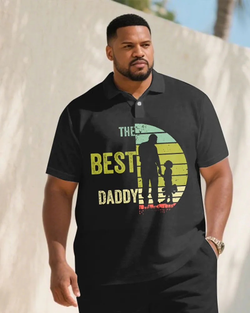 Men's Plus Size Gift For Father Souvenir Short Sleeve POLO Shirt Shorts Suit sold by Biggmans product image thumbnail 2