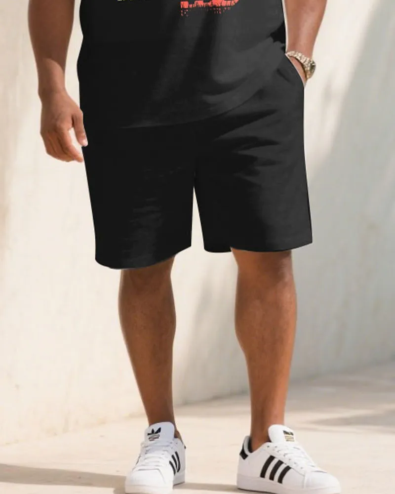 Men's Plus Size Gift For Father Souvenir Short Sleeve POLO Shirt Shorts Suit sold by Biggmans product image thumbnail 3