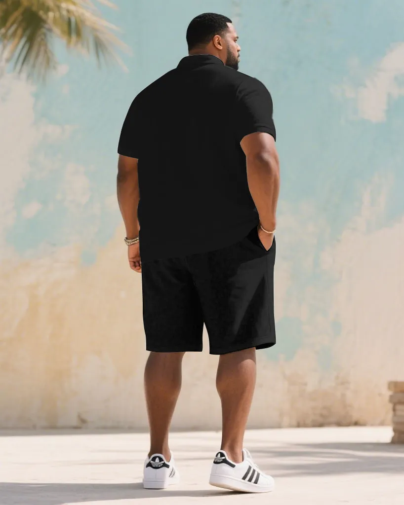 Men's Plus Size Gift For Father Souvenir Short Sleeve POLO Shirt Shorts Suit sold by Biggmans product image thumbnail 4