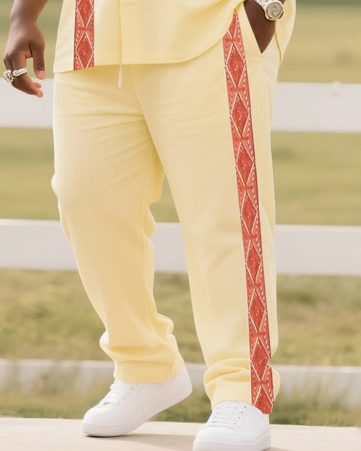 Big Boy Valentine's Day Red Creative Line Short Sleeve Shirt Trousers Suit sold by Biggmans product image thumbnail 3