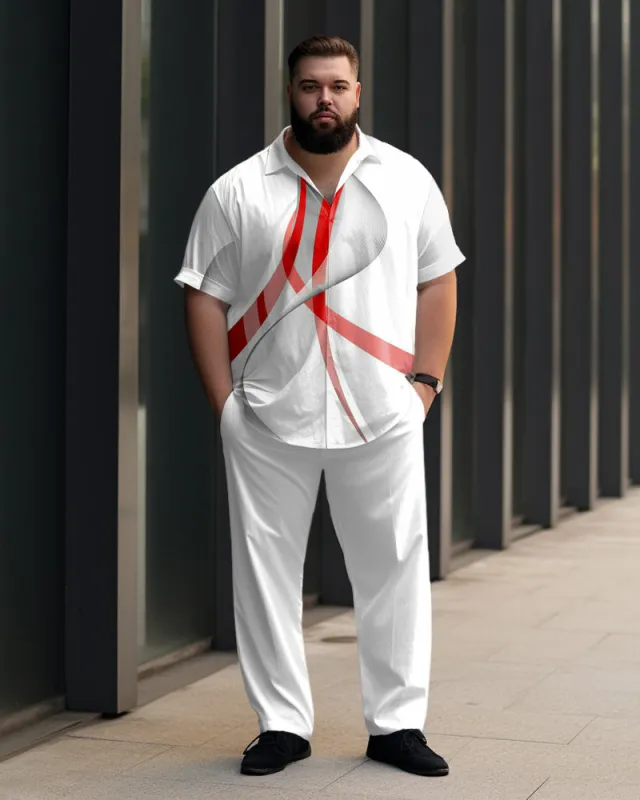 Men's Plus Size Aurora Abstract Print Walking Set sold by Biggmans