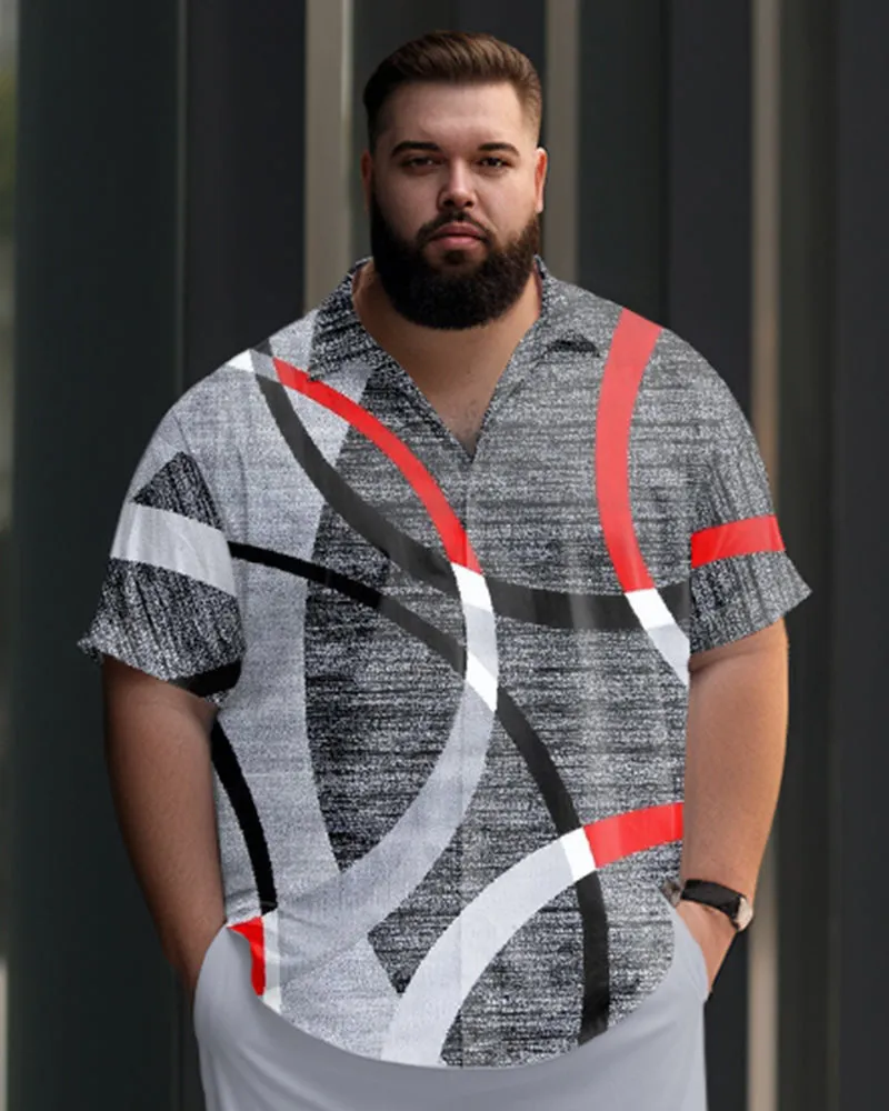 Plus Size Men's Aurora Abstract Circle Print Walking Set sold by Biggmans product image thumbnail 2