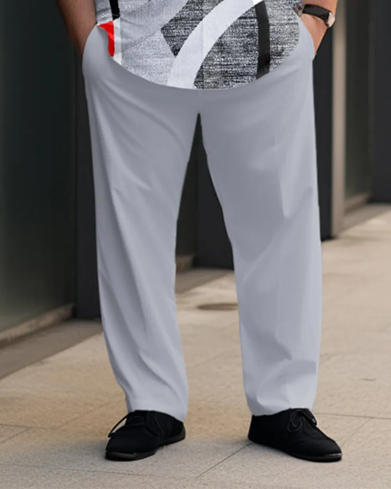 Plus Size Men's Aurora Abstract Circle Print Walking Set sold by Biggmans product image thumbnail 3