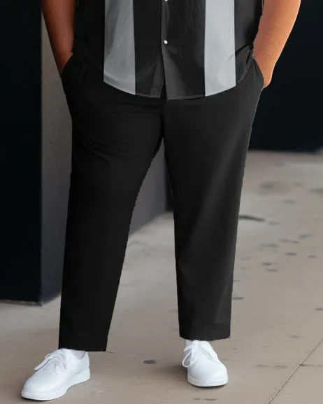 Men's Big & Tall Business Casual Sports Color Block Graphic Bowling Short Sleeve Shirt Pants Set sold by Biggmans product image thumbnail 3