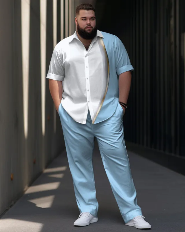 Big Guys Blue Gradient Short Sleeve Walking Set sold by Biggmans