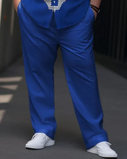 Men's Plus Size Gradient Retro Ethnic Short Sleeve Walking Set sold by Biggmans product image thumbnail 3