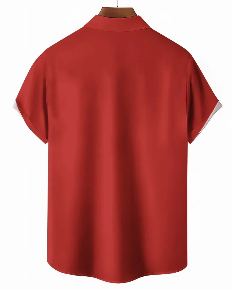 Men's Big & Tall Santa Claus Reindeer Short Sleeve Shirt Shorts Set sold by Biggmans product image thumbnail 3