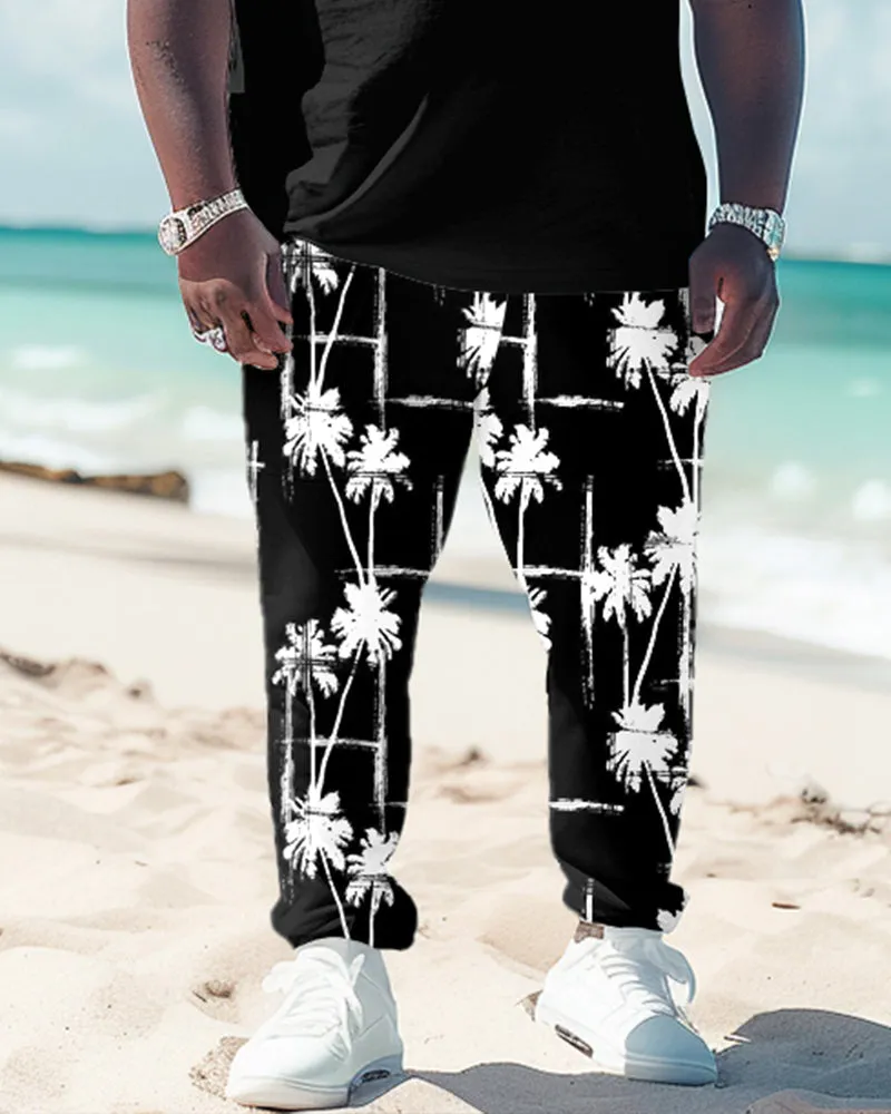 Men's Large Hawaiian Floral Print T-Shirt Pants Suit sold by Biggmans product image thumbnail 3