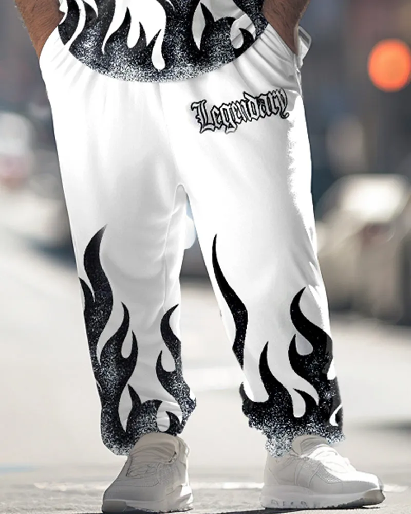 Flame Print T-Shirt Trousers Suit Men's Large sold by Biggmans product image thumbnail 3