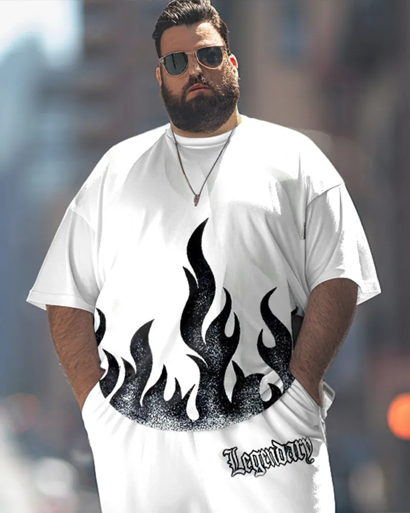 Flame Print T-Shirt Trousers Suit Men's Large sold by Biggmans product image thumbnail 2