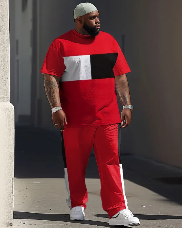 Street Vitality Colorblock Print Large Men's Suit sold by Biggmans