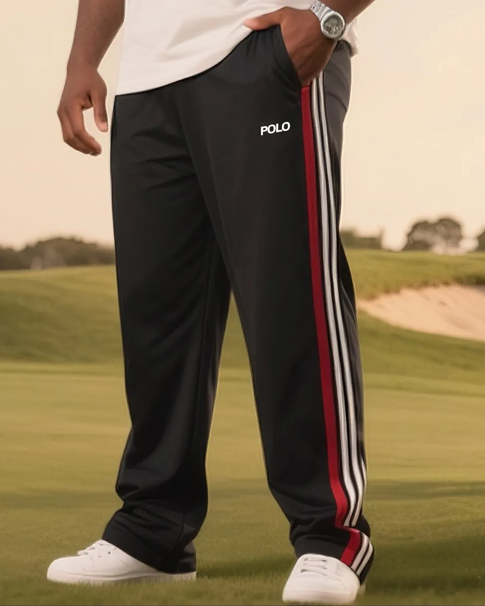 Big Boy Daily Casual Contrast Color English POLO Round Neck Short Sleeve T-Shirt Trousers sold by Biggmans product image thumbnail 3