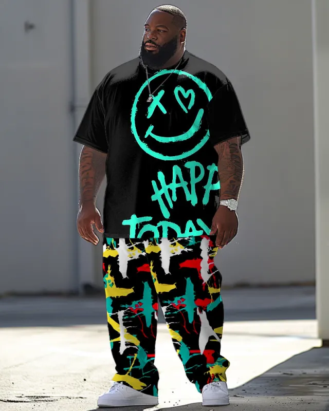 Men's Large Casual Make Your Own Theme Printed T-Shirt Trousers Suit sold by Biggmans