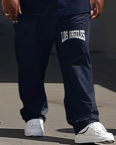 Casual Simple Colorblock Letter Print Men's Large Suit sold by Biggmans product image thumbnail 3