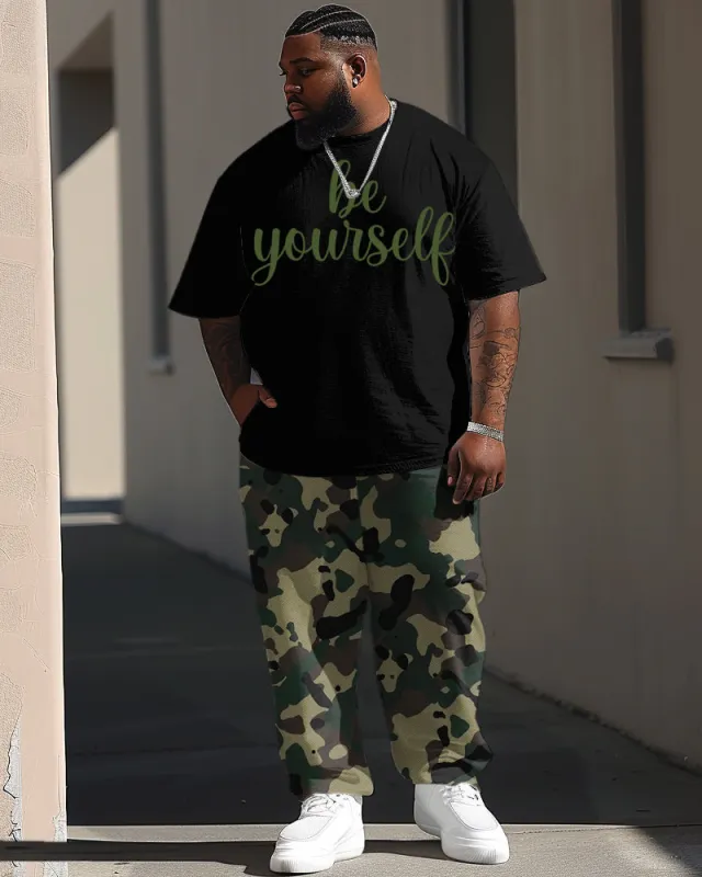 Men's Large Casual Make Your Own Theme Printed T-Shirt Trousers Suit sold by Biggmans