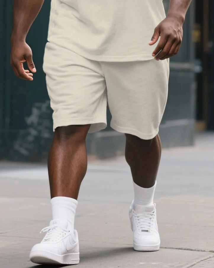 Men's Big & Tall TARIFFS HURT Saying Printed Casual Short Sleeve T-Shirt Short Two-Piece Suit sold by Biggmans product image thumbnail 3