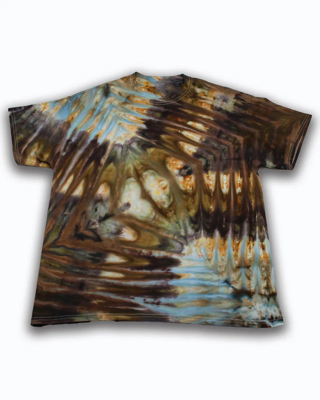 Men's Plus Size Shore Thing Double Diamond Tie Dye Round Neck T-Shirt Shorts Suit sold by Biggmans product image thumbnail 5