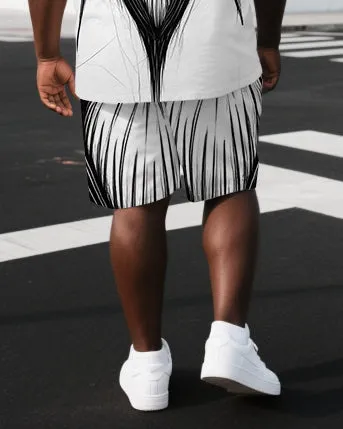 Big & Tall Men's Street Fashion Spider Monster Back Print Short-Sleeve T-shirt and Shorts Set sold by Biggmans product image thumbnail 3