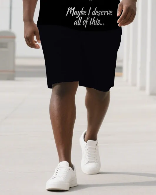 From Deserve to Deserve More Men's Big & Tall Skull Cartoon Short Sleeve T-shirt 2-Piece Set sold by Biggmans product image thumbnail 3