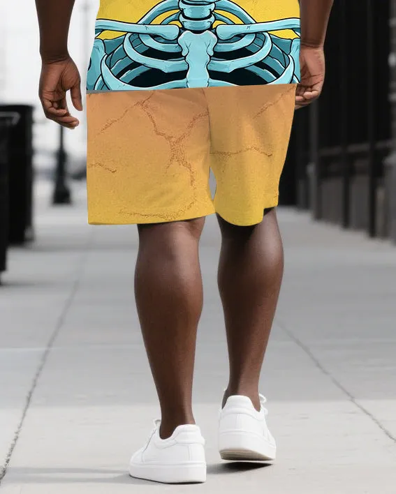 Stay Curious with Mystery Men's Big & Tall Skull Gradient Back Printed Short Sleeve T-shirt Set sold by Biggmans product image thumbnail 3