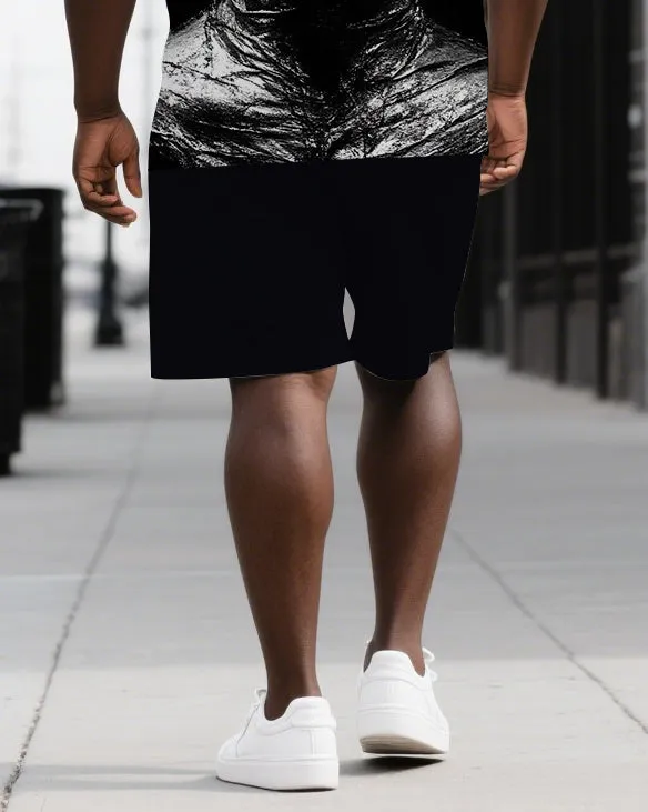 Roar with Skull Power Men's Big & Tall Skull Back Theme Short Sleeve T-shirt 2-Piece Set sold by Biggmans product image thumbnail 3