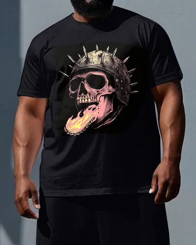 Wear Your Scars Like Crowns Big & Tall Men's Soldier Skull Print Short Sleeve T-shirt 2-Piece Set sold by Biggmans product image thumbnail 2