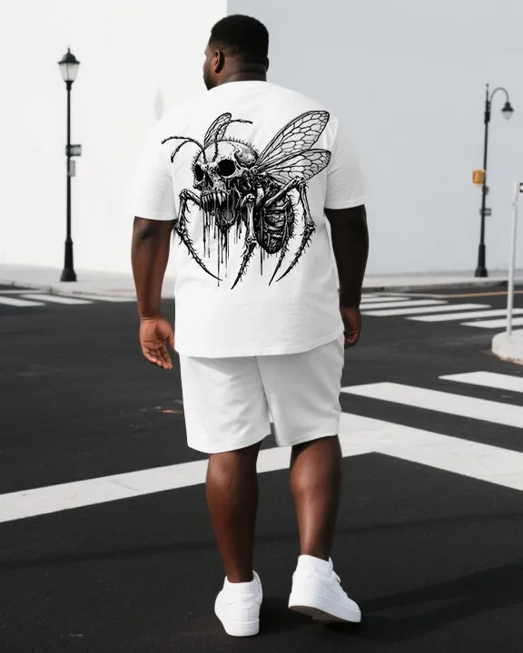Mutation Made Me Magical Big & Tall Men's Skull Bee Print Short Sleeve T-shirt Casual 2-Piece Set sold by Biggmans