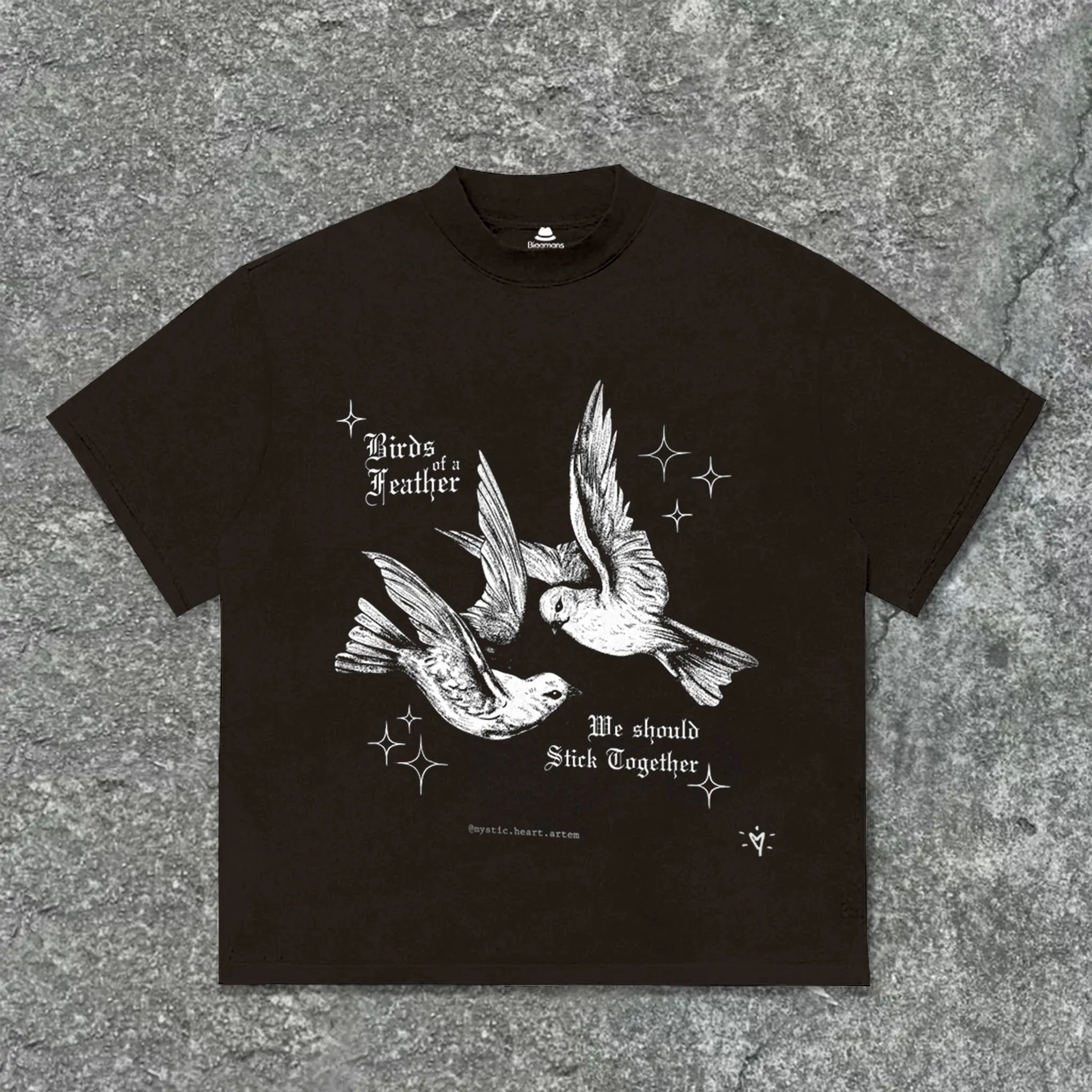 Big & Tall Men's Street Fashion Things Of A Feather Crew Neck T-shirt Shorts Suit sold by Biggmans product image thumbnail 2