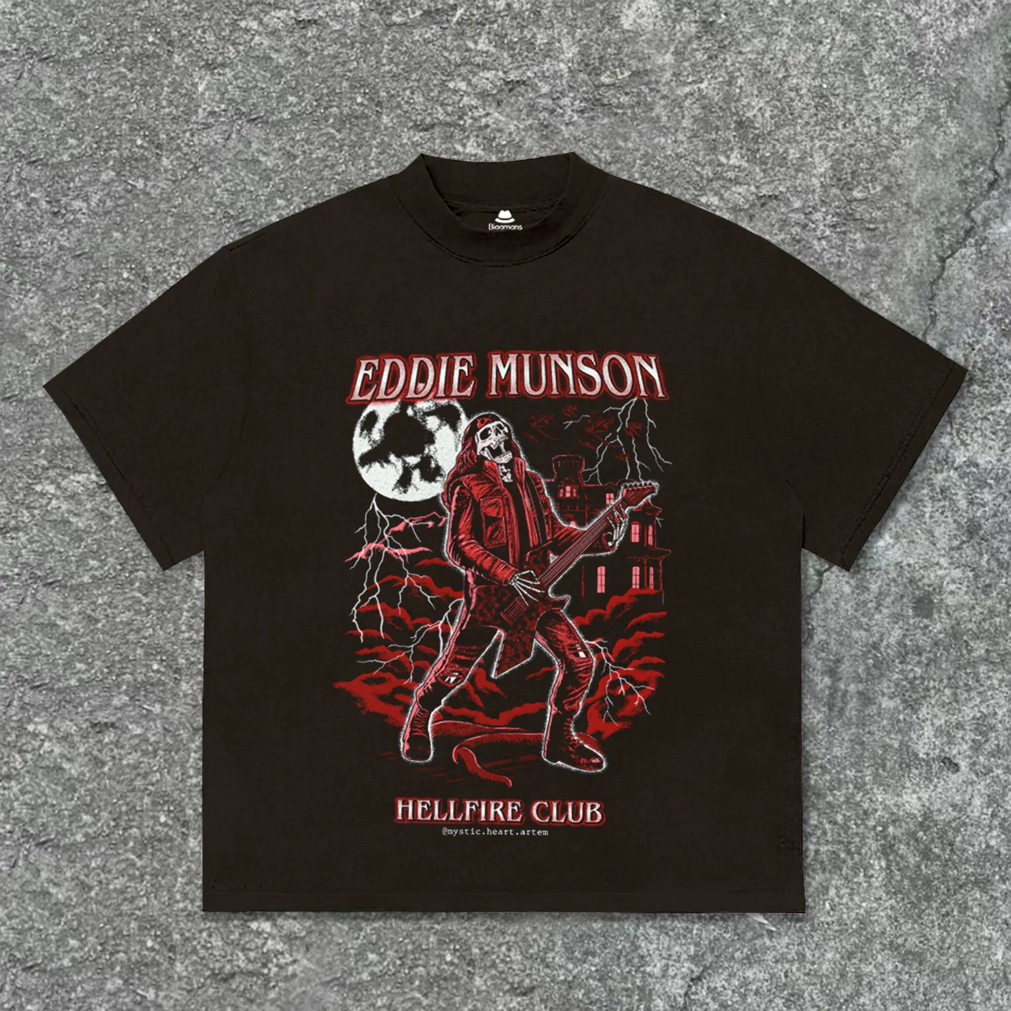 Big & Tall Men's Street Fashion Eddie Monson Hellfire T-Shirt Shorts Suit sold by Biggmans product image thumbnail 2