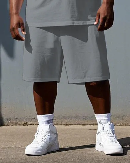 Big & Tall Men's Simple Gorillas Street Fashion Summer Short Sleeve T-shirt and Short Set sold by Biggmans product image thumbnail 3