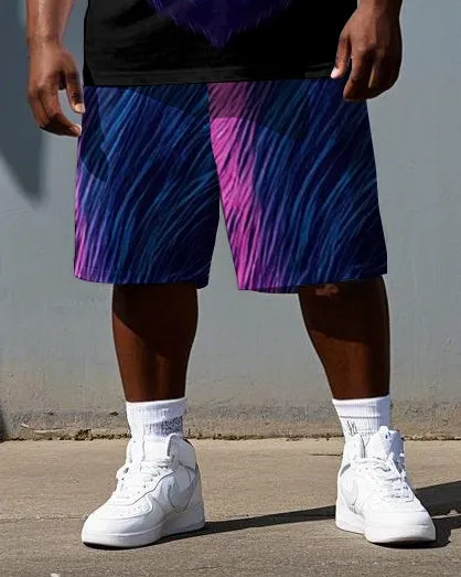 Big & Tall Men's Nylon Gorillas Cool Boy Daily Casual Short Sleeve T-shirt 2-Piece Set sold by Biggmans product image thumbnail 3