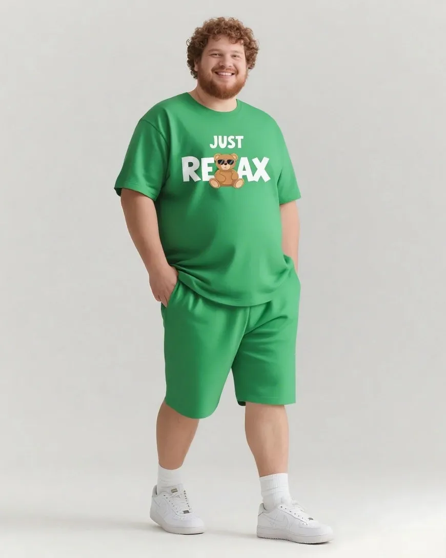 JUST RELAX Slogan T-shirt 2-Piece Set sold by Biggmans product image thumbnail 4
