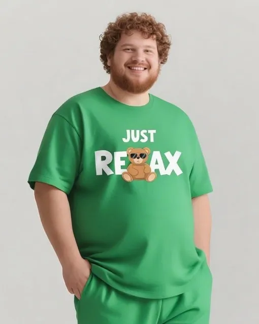 JUST RELAX Slogan T-shirt 2-Piece Set sold by Biggmans product image thumbnail 5