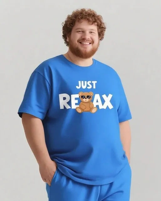 JUST RELAX Slogan T-shirt 2-Piece Set sold by Biggmans product image thumbnail 2