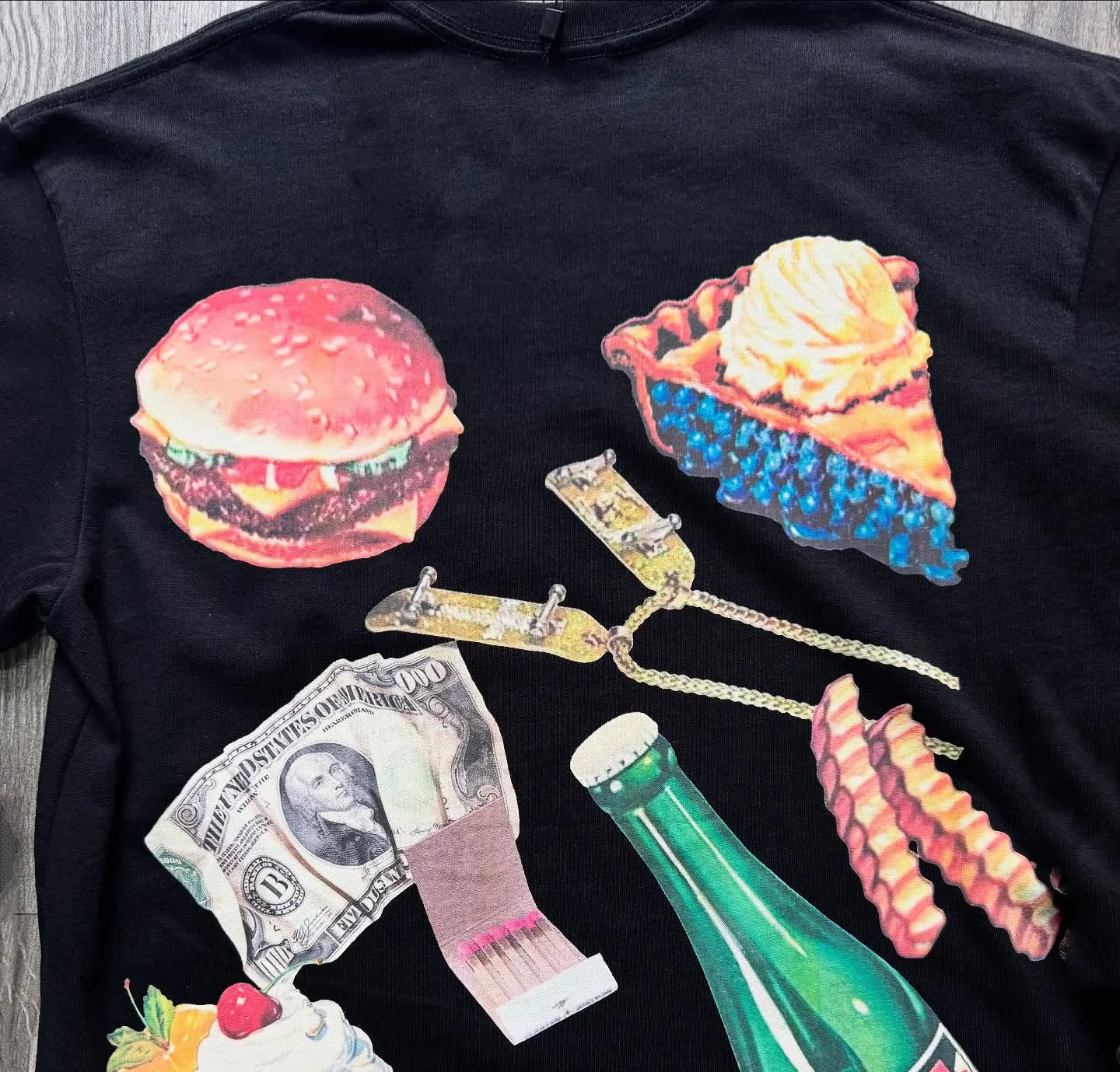 Big & Tall Men's Street Fashion I Free Pressure Items Printed Crewneck T-Shirt Shorts Suit sold by Biggmans product image thumbnail 4