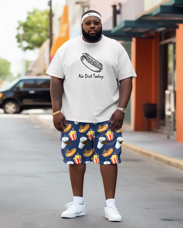 No Diet Today Foods Print Large Men's Set sold by Biggmans