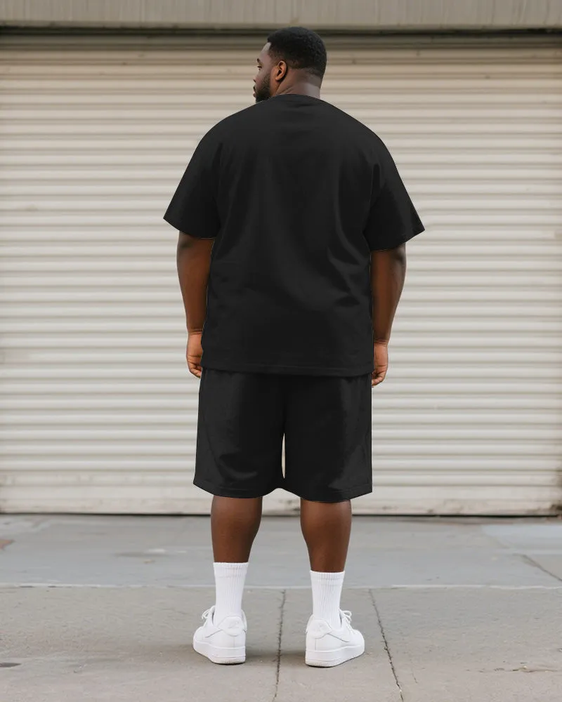 Big & Tall Men's Independence Day Raccoon With Sunglasses Letter Print Round Neck Short Sleeve T-Shirt Shorts Suit sold by Biggmans product image thumbnail 4