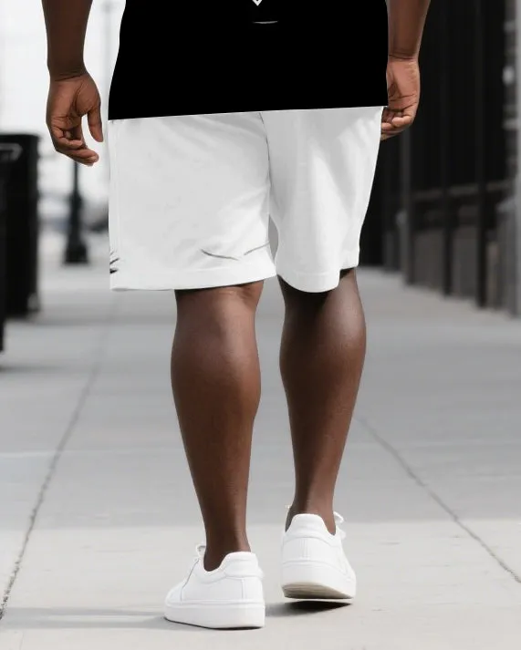 Romance Till Death Casual Big & Tall Men's Skull Back Print Short Sleeve T-shirt 2-Piece Set sold by Biggmans product image thumbnail 3