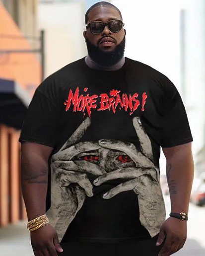 Men's Personalized Flame Skeleton Skull Poker Large Size Contrasting Color T-Shirt Shorts Suit sold by Biggmans product image thumbnail 2