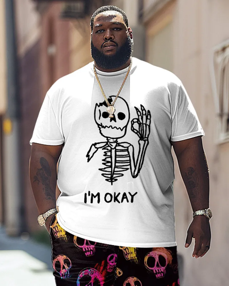 I'm Okay With Skull Print Large Men's Suit sold by Biggmans product image thumbnail 2