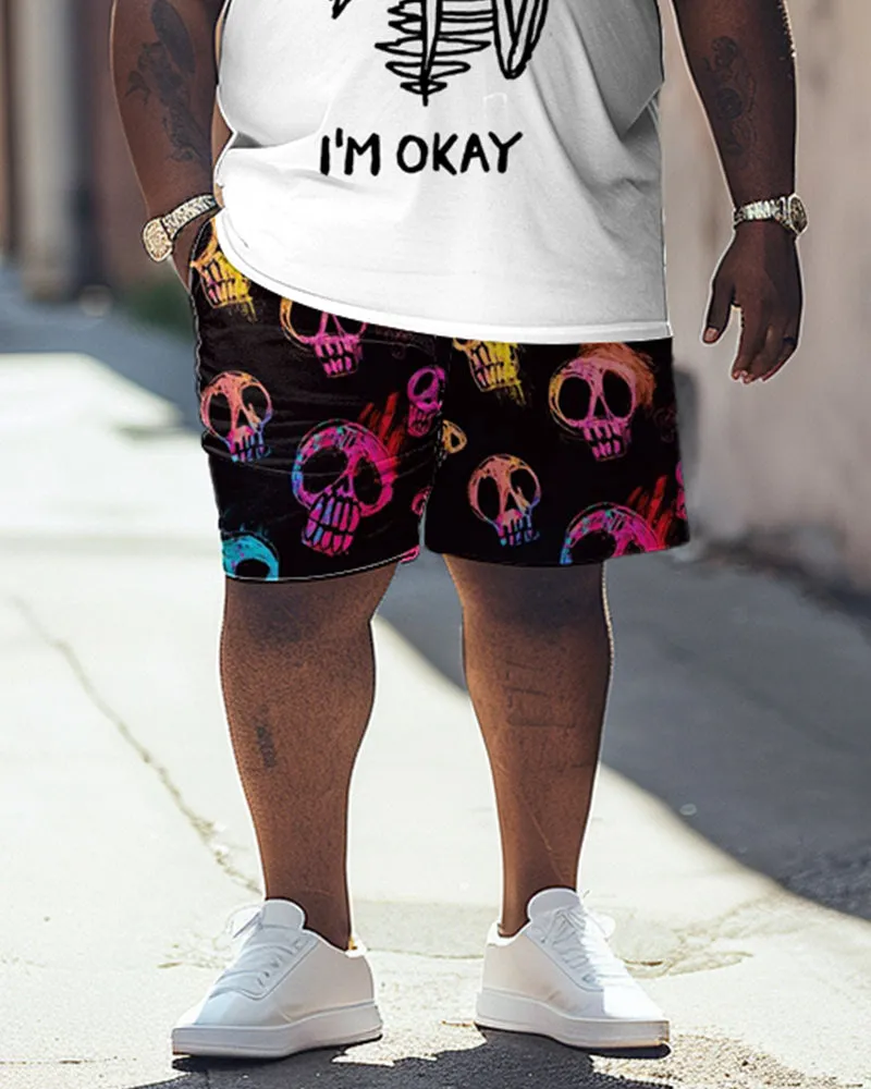 I'm Okay With Skull Print Large Men's Suit sold by Biggmans product image thumbnail 3