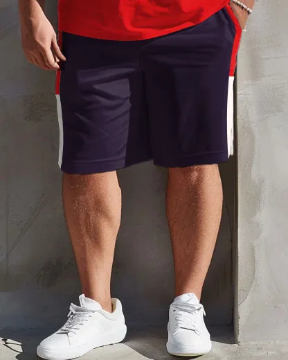 Men's Plus Size Casual Simple Color-block Printed T-shirt Shorts Suit sold by Biggmans product image thumbnail 3
