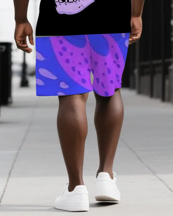 Strong Bones Never Beg Big & Tall Men's Angry Skull Print Daily Short Sleeve T-shirt 2-Piece Set sold by Biggmans product image thumbnail 3