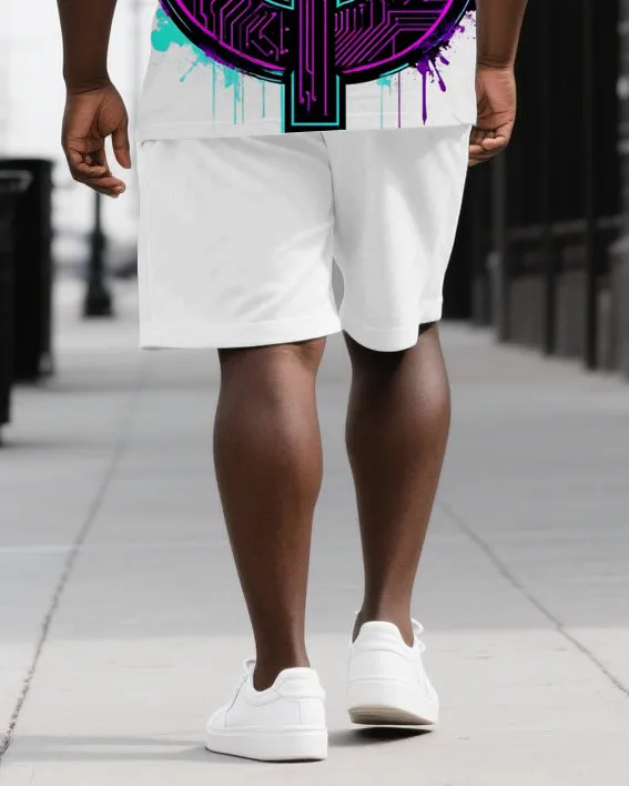 Stay Thriving in Wealth Men's Big & Tall Skull Back Print Casual Short Sleeve T-shirt 2-Piece Set sold by Biggmans product image thumbnail 3