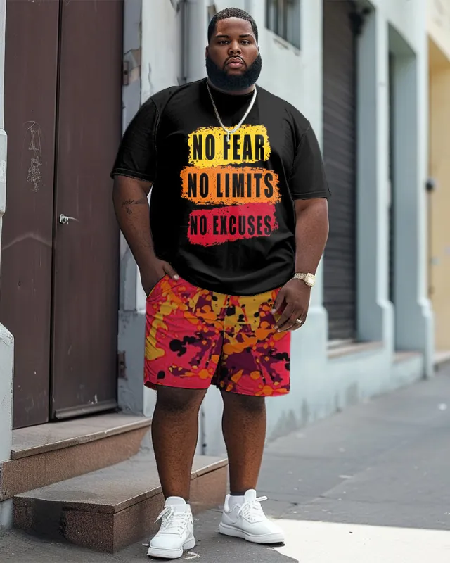 No Fear Letters Personalized Printed Large Men's Suit sold by Biggmans
