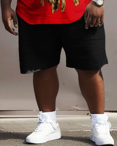 Street Red Green Yellow Block Lion Print Large Men's Set sold by Biggmans product image thumbnail 4