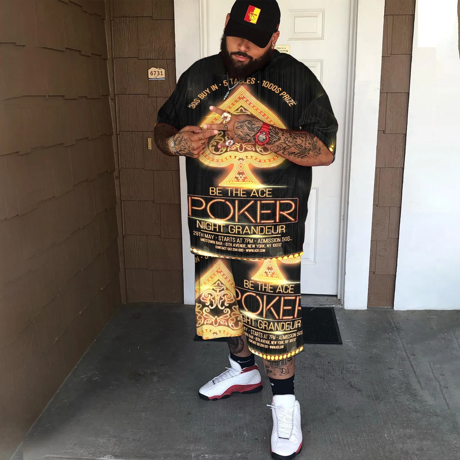 Plus Size Men's Be The Ace Poker Set sold by Biggmans product image thumbnail 2