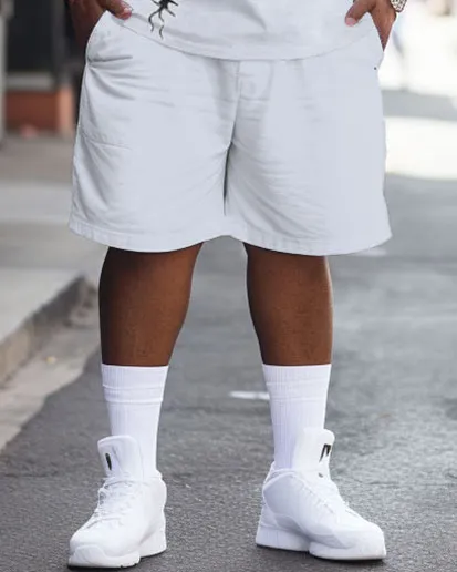 Big & Tall Guy's Personalized Skull Beauty Color Big & Tall Contrasting Shorts Printed Short-Sleeved Set sold by Biggmans product image thumbnail 3