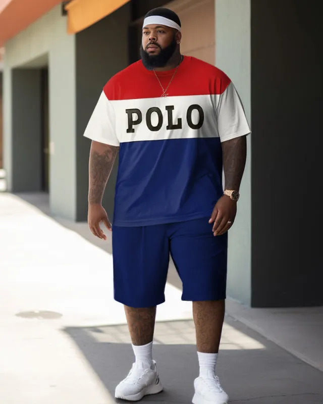Men's Plus Size Polo Sport Two-Piece Set sold by Biggmans